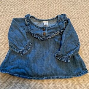 Old Navy Denim Shirt 3-6M Blue
